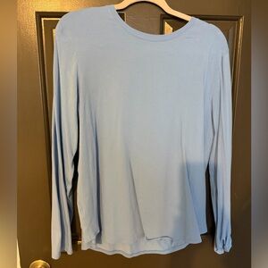 Blue lululemon love long sleeve tee